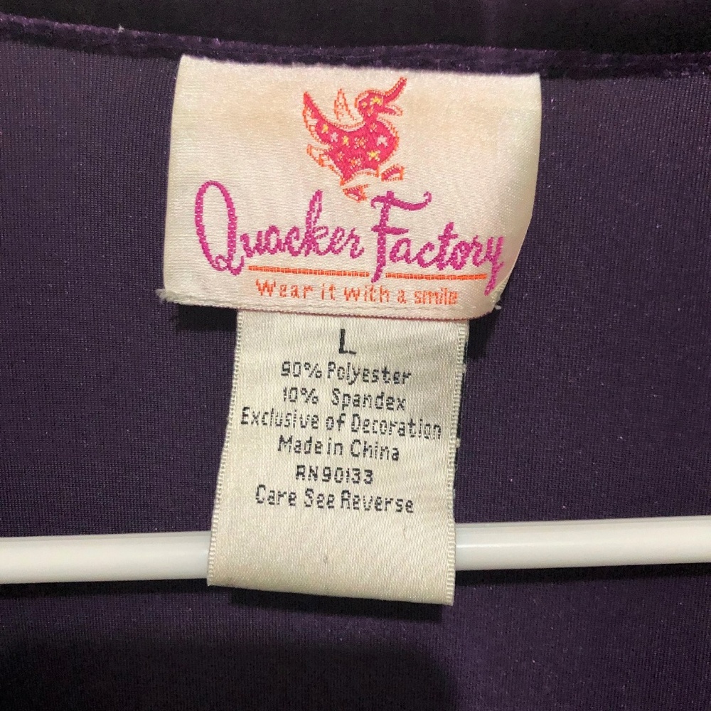 Quacker Factory Purple Velvet Cardigan Long Sleeve - Picture 3 of 5